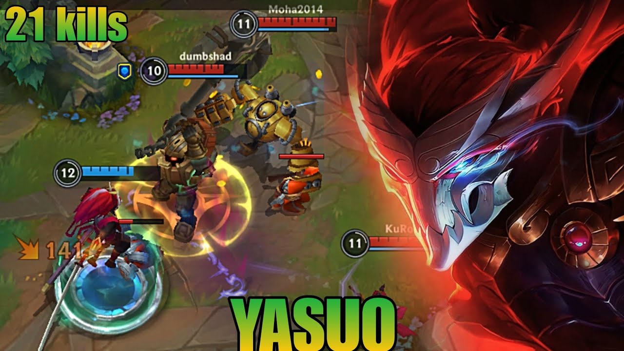 الطريق الى الاحتراف ياسو /  Wild Rift Yasuo 21 Kills
