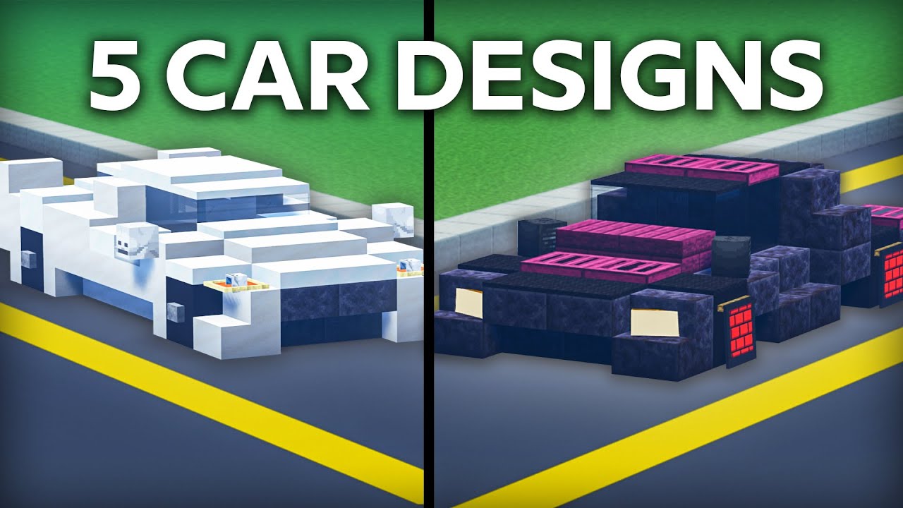 5 Amazingly Detailed Car Designs in Minecraft