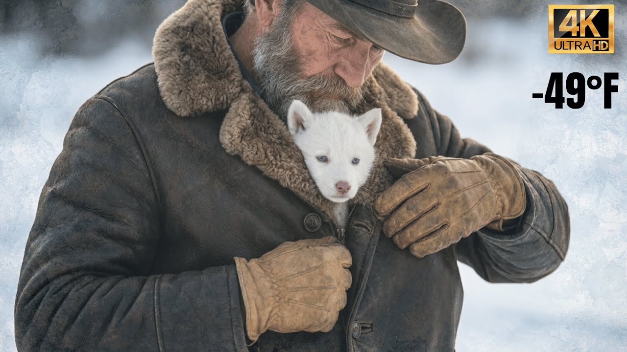 Surviving a -49°F Blizzard: A Cowboy and a Wolf Puppy