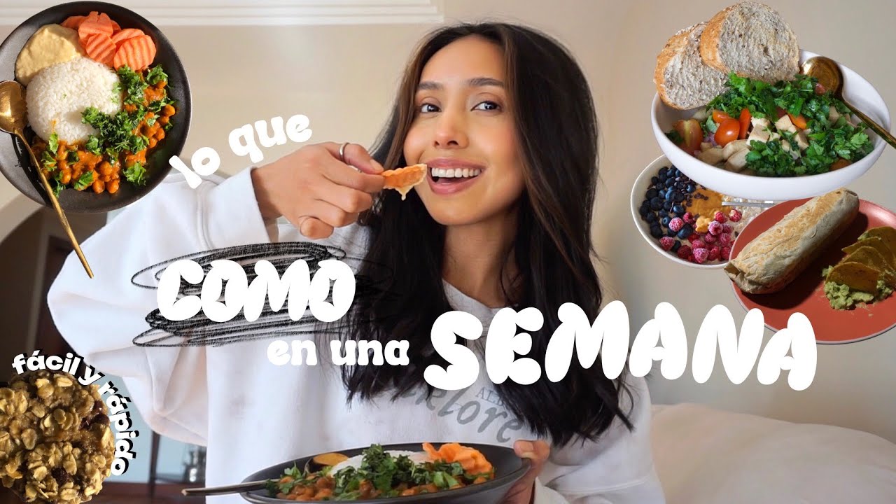LO QUE COMO EN UNA SEMANA 🍜 (realista y fácil)