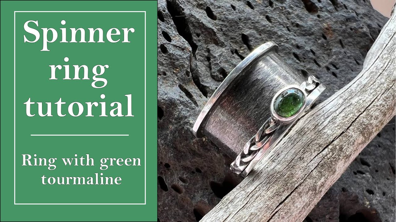 Spinner ring with stone tutorial.