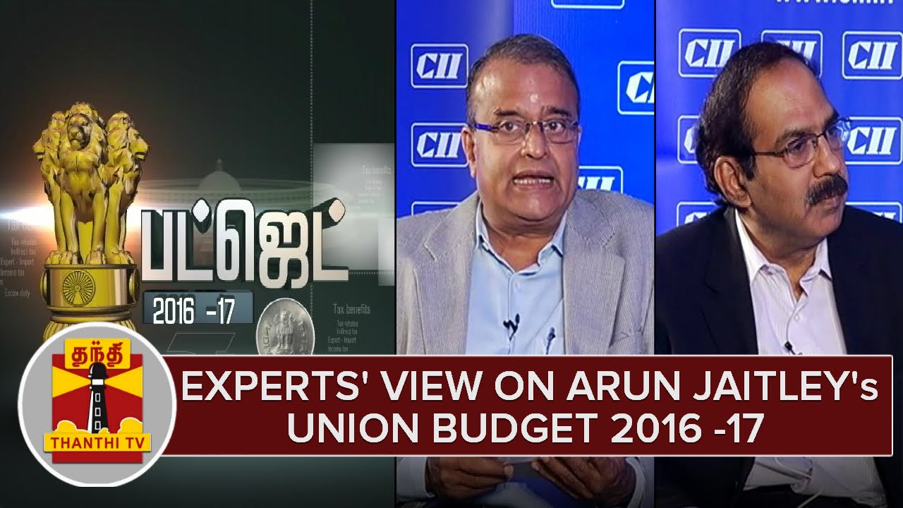 Experts' Opinion On Arun Jaitley's Union Budget 2016-17 | Thanthi TV