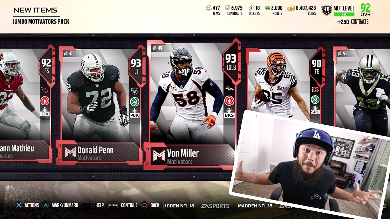 JUMBO MOTIVATOR PACK OPENING | MADDEN 18 PACK OPENING