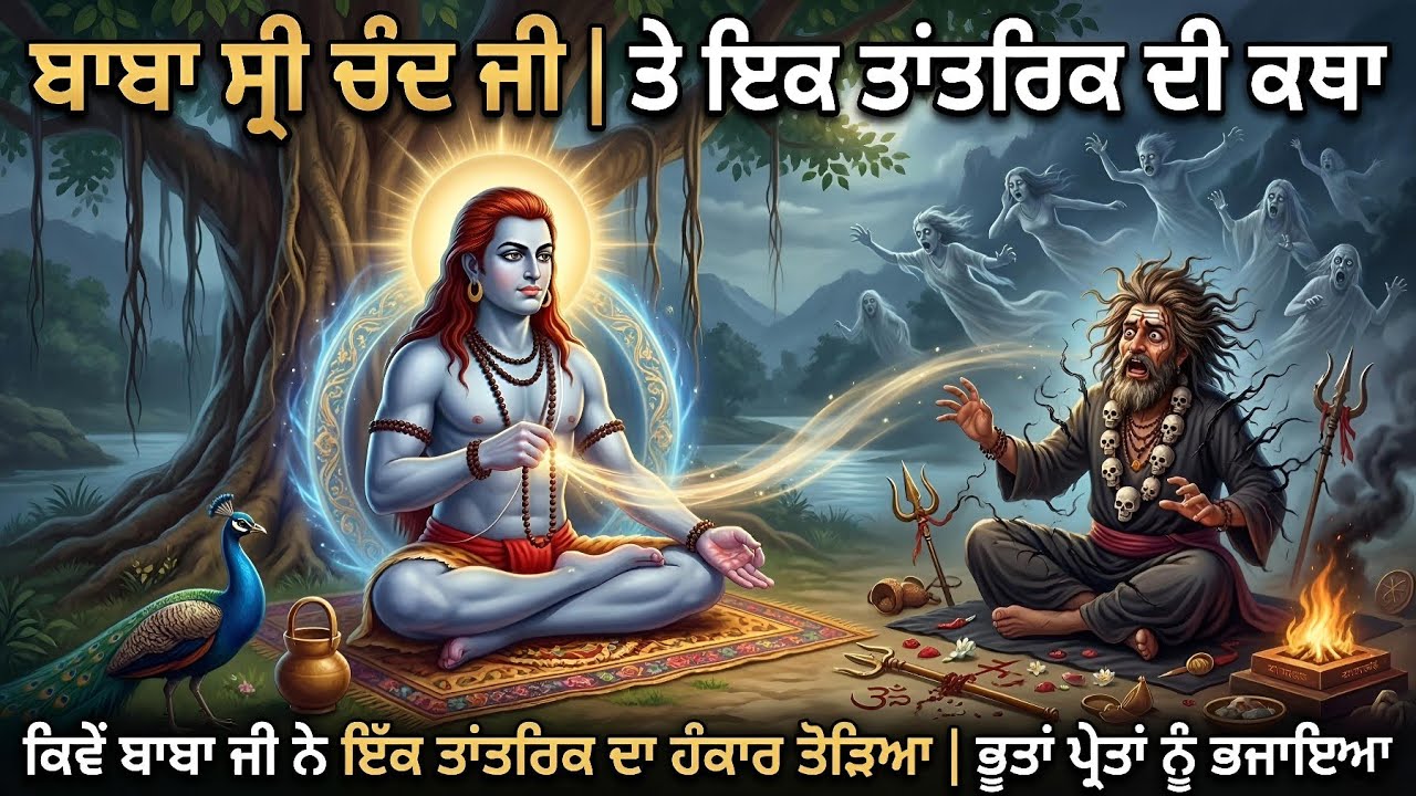ਬਾਬਾ ਸ੍ਰੀ ਚੰਦ ਜੀ ਤੇ 1 ਤਾਂਤਰਿਕ || ਕਿਵੇਂ ਬਾਬਾ ਜੀ ਨੇ 1 ਤਾਂਤਰਿਕ ਦਾ ਹੰਕਾਰ ਤੋੜਿਆ | ਭੂਤਾਂ ਪ੍ਰੇਤਾਂ ਨੂੰ ਭਜਾਇਆ