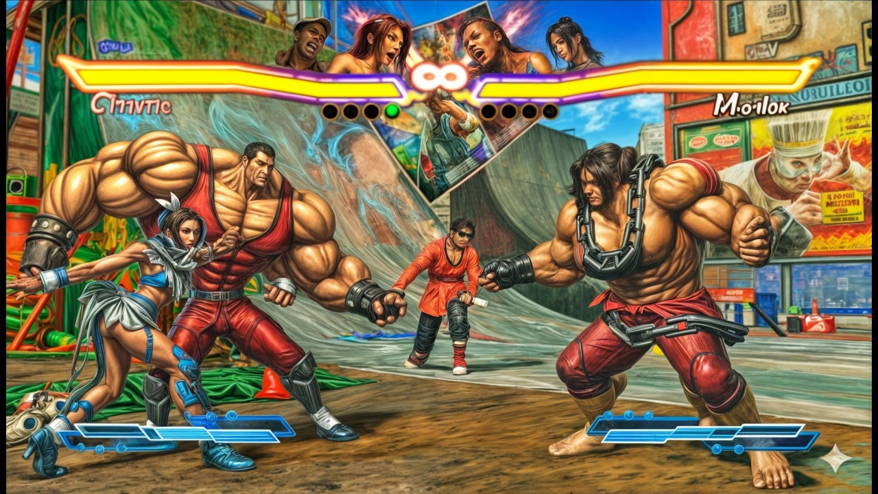 Street Fighter X Tekken - M.Mison & Christie Vs Julia & Marduk (Hardest) - Street Fighter X Tekken