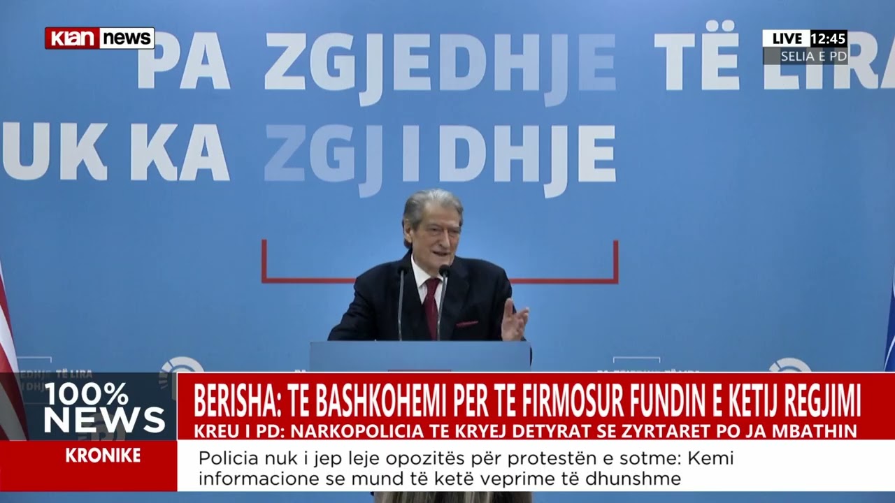 Berisha-qytetarëve: Të bëhemi bashkë si një uragan i fuqishëm, që Tirana s'e ka parë prej 1991-it