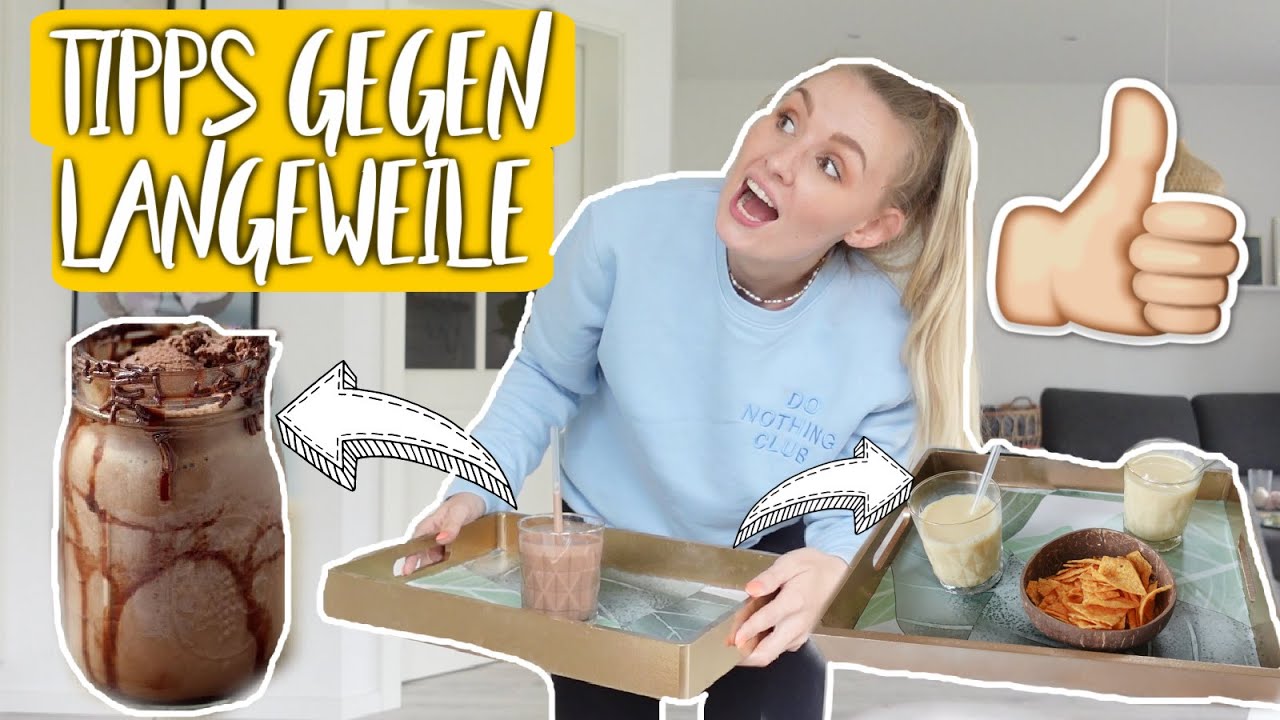 LANGEWEILE?! 😱TIPPS & DIYS für grauen Tagen! ⛈ DIY Tablett, DIY Box, Weltkarte & bester Schoko Shake