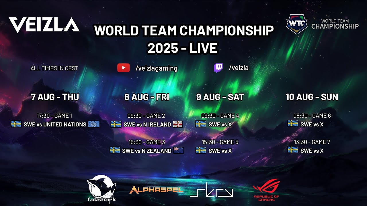 ‼️LIVE‼️ Day 2 - WTC 2025 -  Round 3 Sweden - Northern Ireland + New Zealand