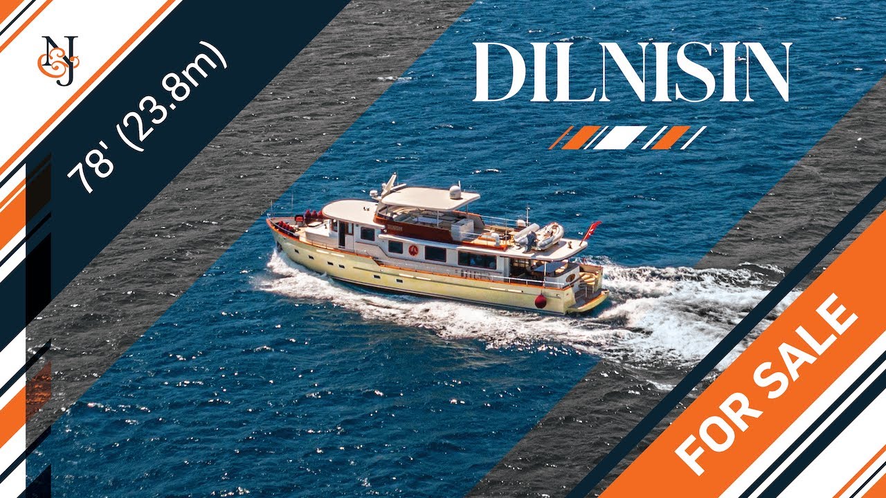M/Y DILNISIN 78' (23.8m) Taka Yacht for Sale | Gentleman’s Classic Elegance | N&J Yachts Tour