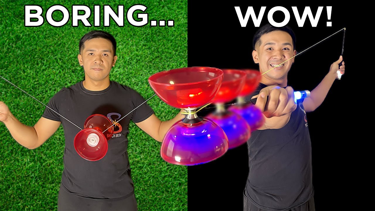 Learn 27 Diabolo Tricks with a Light Up (LED) Diabolo
