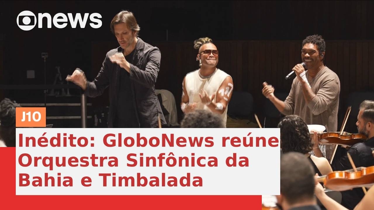 GloboNews promove encontro inédito entre a Osquestra Sinfônica da Bahia e Timbalada