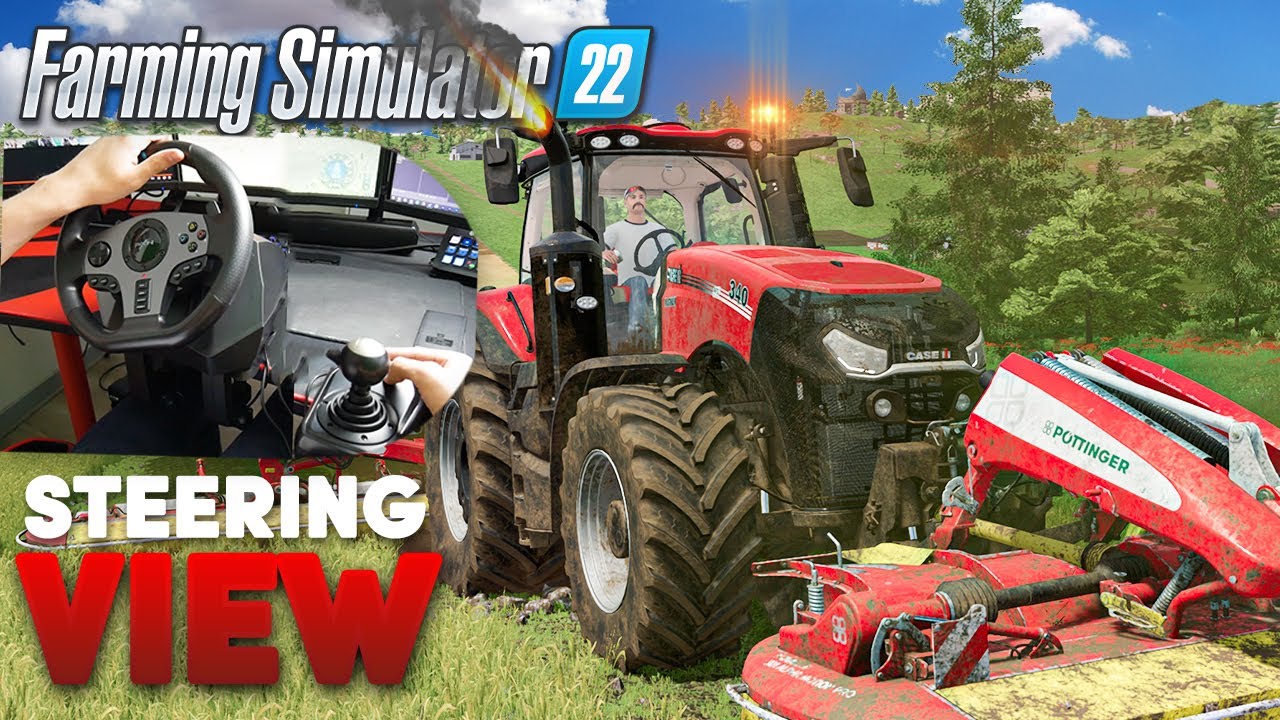 Mowing GRASS, Sowing fields and riding my BMW with PXN V9 Steering Wheel ! (Farming Simulator 22)