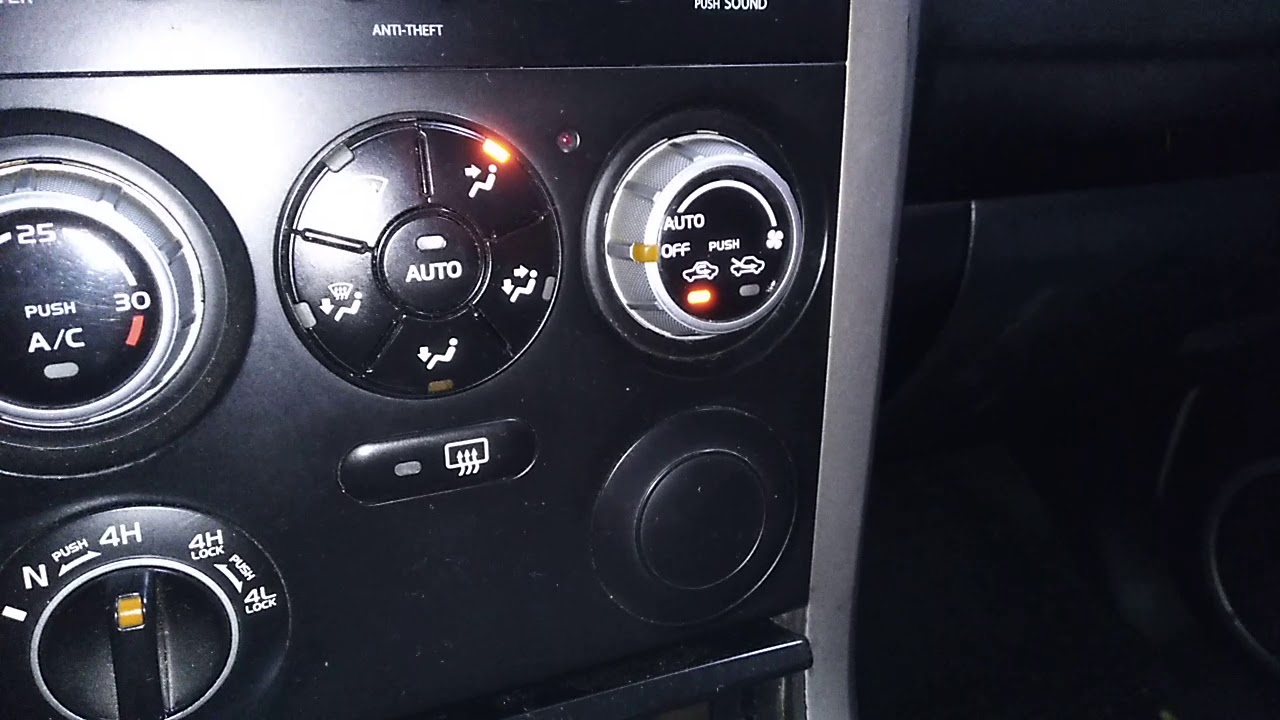 Sacar códigos de aire acondicionado sin escaner, luz de rec destellando en Suzuki