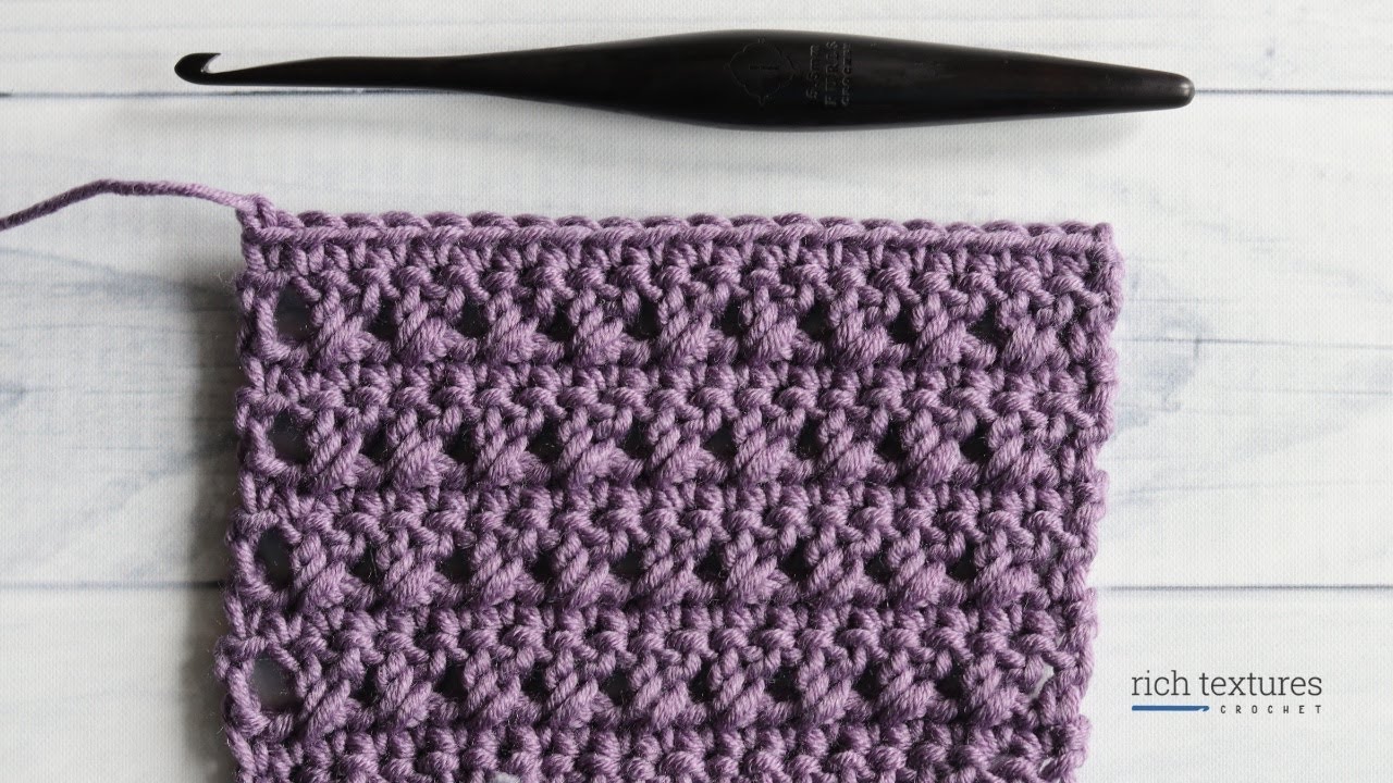 Crossed Double Crochet Stitch | How to Crochet
