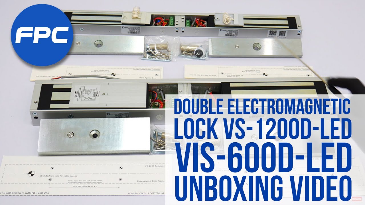 Double Door Electromagnetic Locks UNBOXING | VIS-1200D-LED & VIS-600D-LED Visionis
