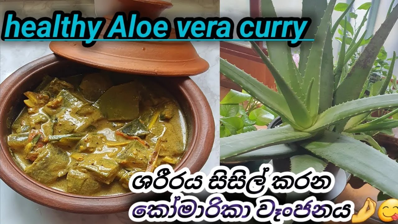 බොහෝ රෝග වලට ගුණ දෙන කෝමාරිකා වෑංජනය🍲😋Delicious Aloe Vera (Komarika) Curry❤️