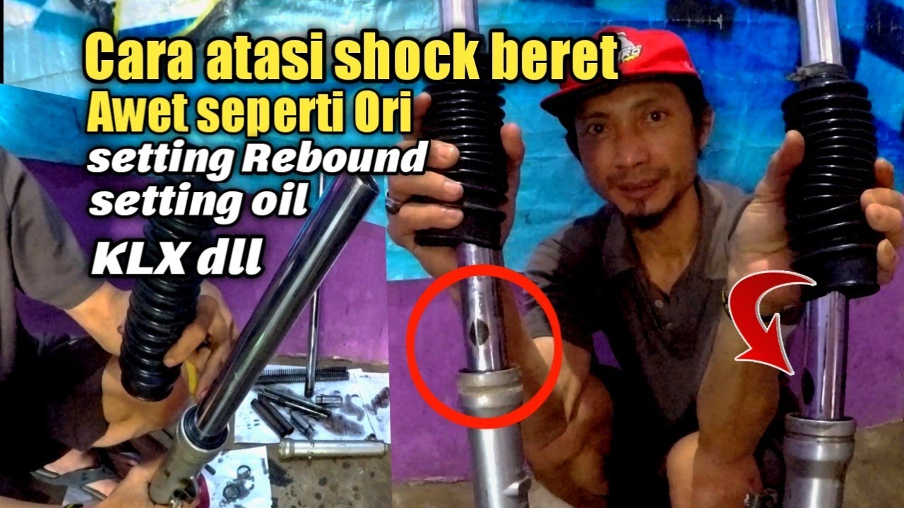 Trik ini belum ada yang tahu! Cara atasi shock depan beret dan setting rebound | shock depan klx