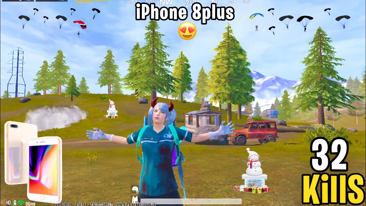iPhone 8 plus😍2024 iOS 16.7.7  Pubg test 100% stable 60fps no Lag