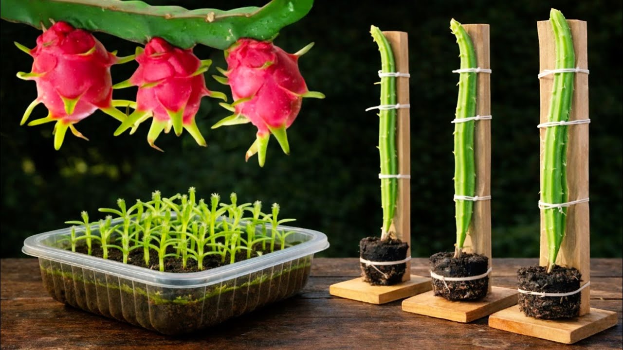 Cómo Sembrar la Fruta del Dragón | Método Nuevo y Fácil