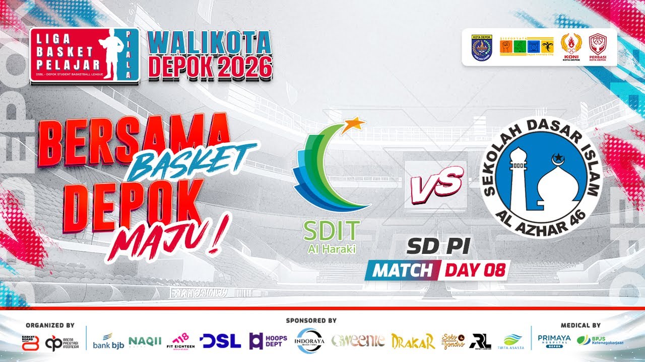 🔴 D8 [ Match 1 ] SDIT AL-HARAKI VS SDI AL-AZHAR 46 ( SD PI ) 🏅 LBP Piala Walikota Depok 2026