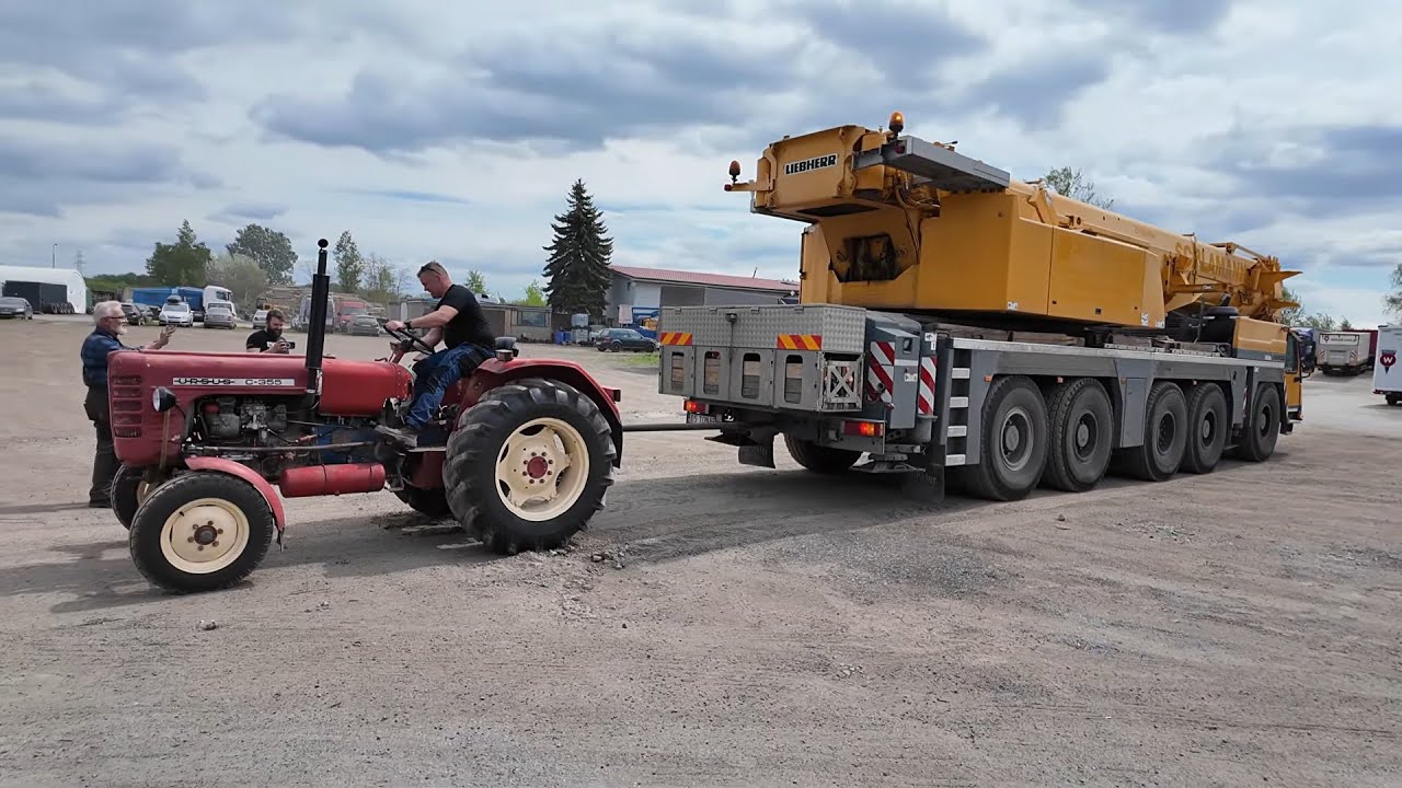 Ursus C-4011 vs LIEBHERR (60 ton) czyżby padł rekord ? Historia traktora kt&oacute;ry miał trafić na złom !