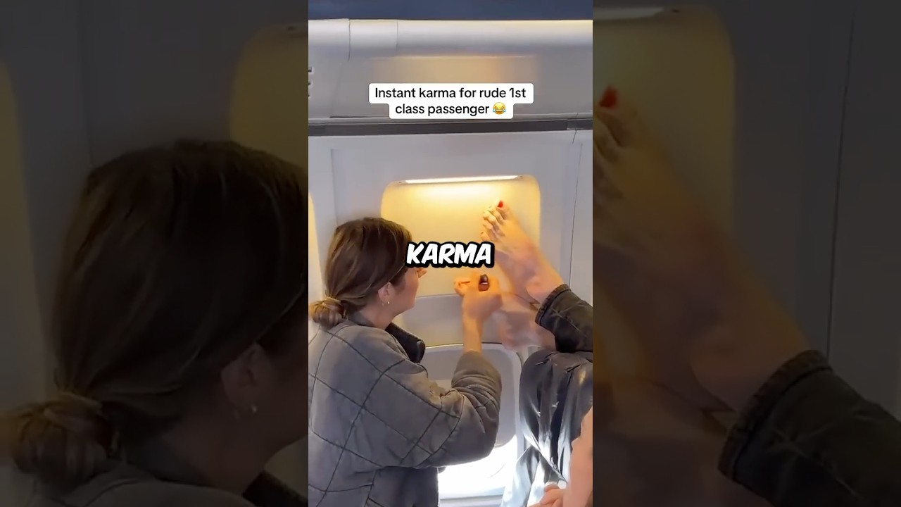 Karma For This Rude 1st Class Passenger 😂