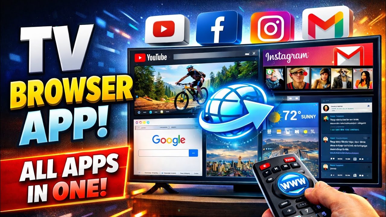TV Web Browser🔥 All In One App For Android TV | Smart Tv 