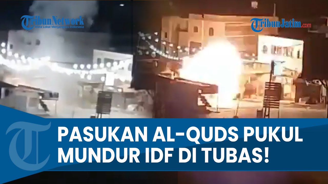 PUKUL MUNDUR IDF DI TUBAS! Pasukan Perlawanan Hujani Buldoser Israel pakai Peledak, Tentara Terbakar