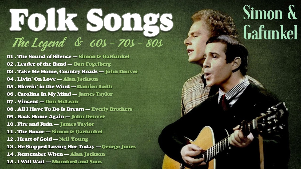 Best Folk Songs Of All Time 🎻 Folk & Country Music 60s 70s 80s 🎻 Beautiful Folk Songs