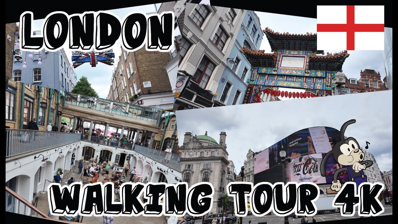 England - London - 4K Walking Tour 🌥️