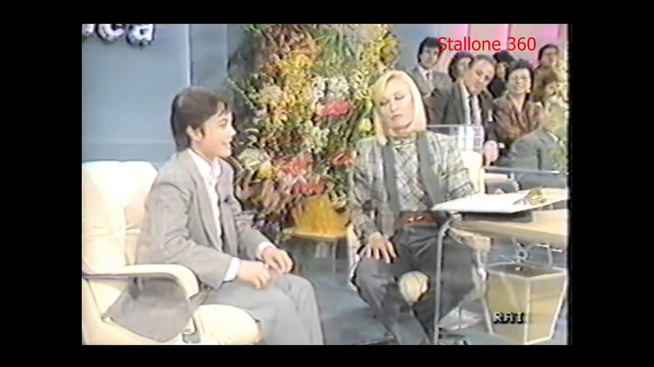 Domenica IN - 1987 Raffaella Carr&agrave; intervista David Mendenhall protagonista di Over the Top