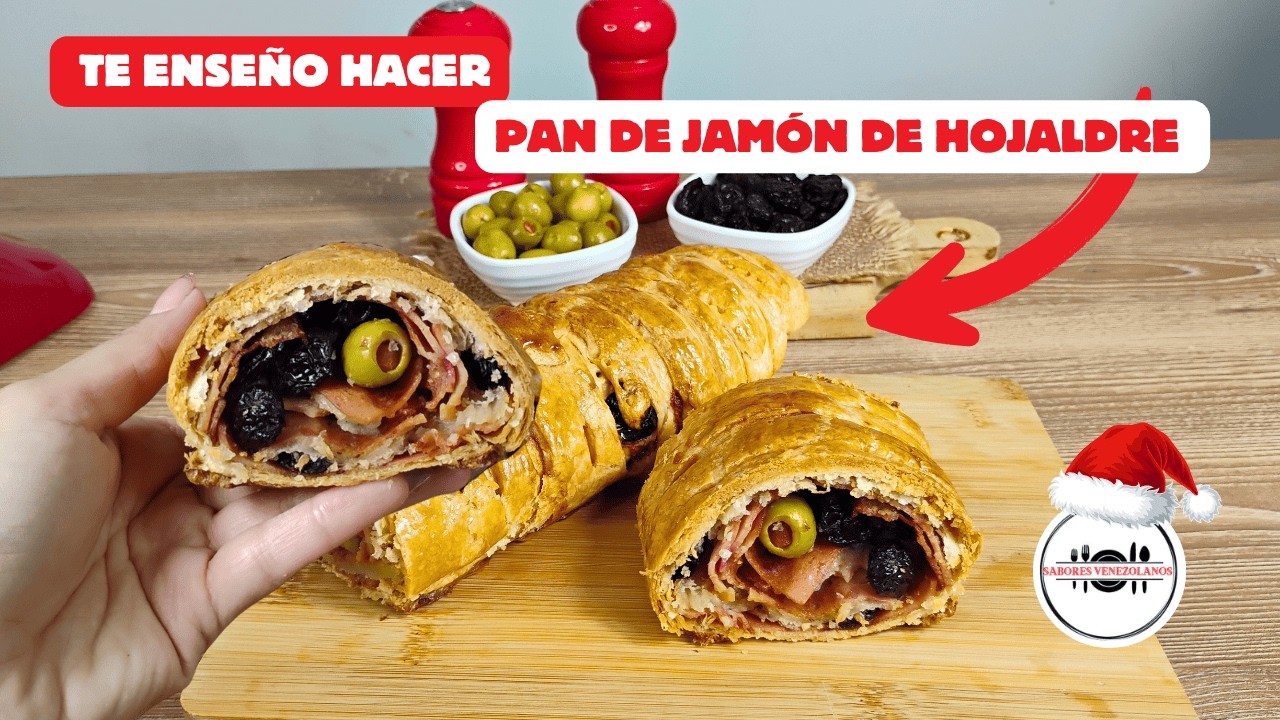 COMO HACER PAN DE JAMÓN DE MASA DE HOJALDRE | GENERA INGRESOS CON ESTA RECETA NAVIDEÑA | 🎄