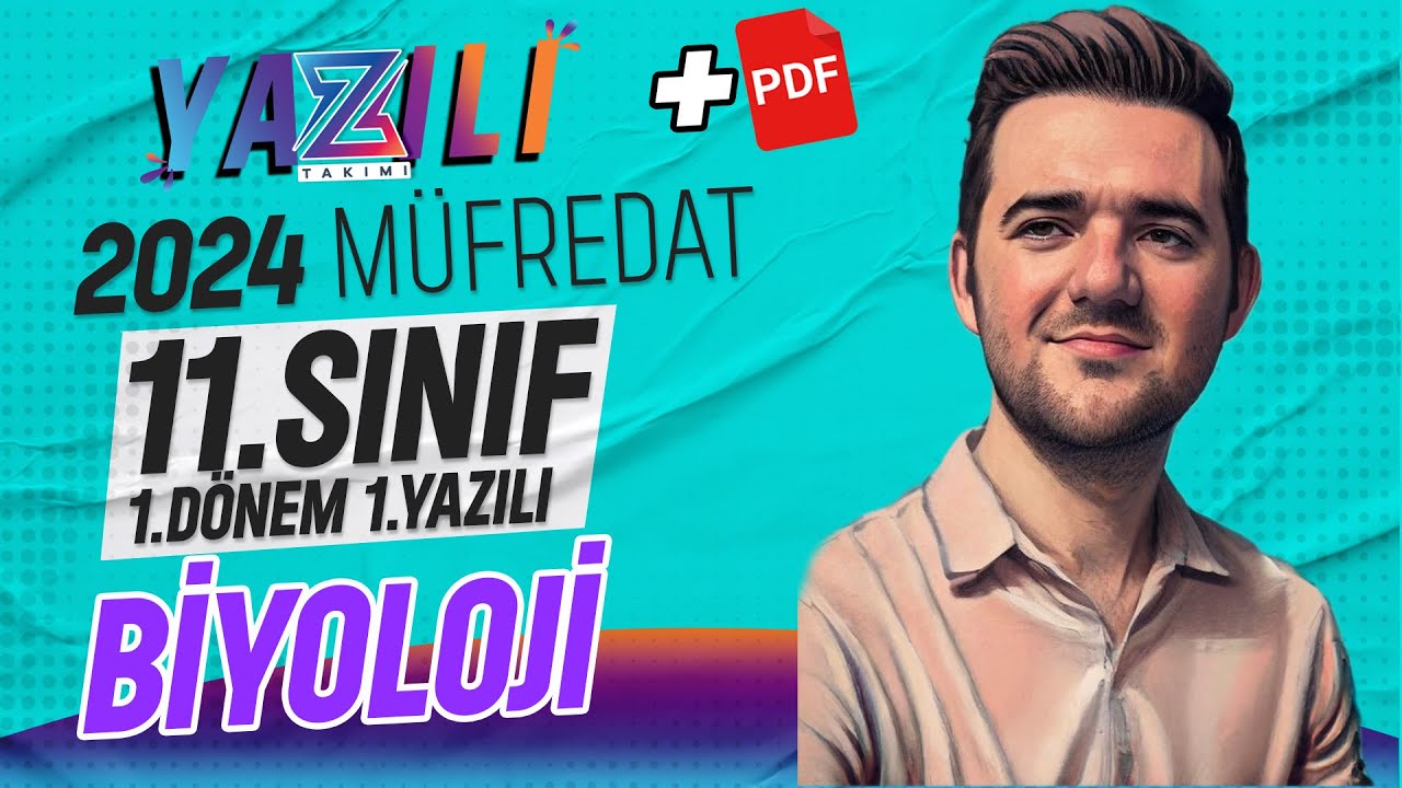 11.sınıf biyoloji 1.dönem 1.yazılı sınavı | 2023-2024 Güncel Yazılı Formatı Senaryo 📂 PDF