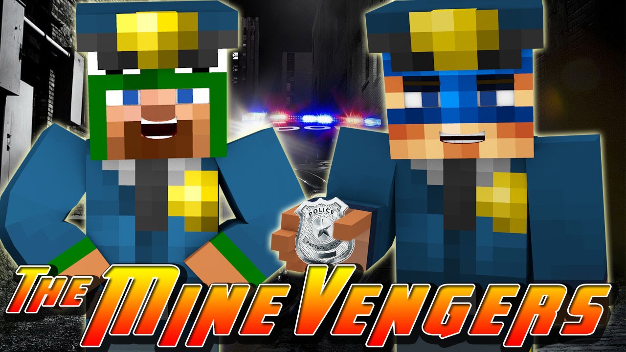Minecraft MineVengers - Minecraft Jobs - POLICEMEN FOR THE DAY w/ Little Lizard!!