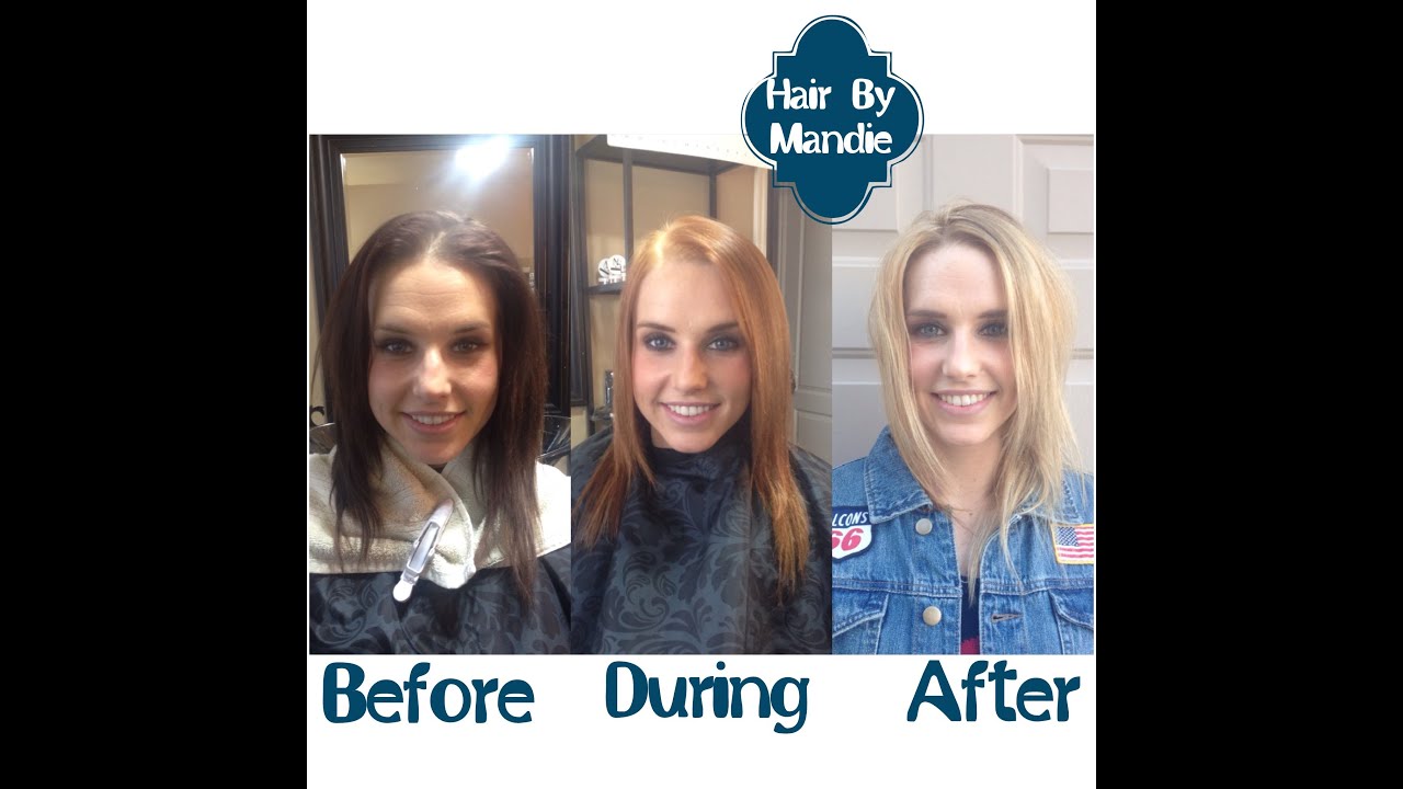 How to lighten your hair from Brunette to Blonde | Bleach Wash Tutorial| Part 1