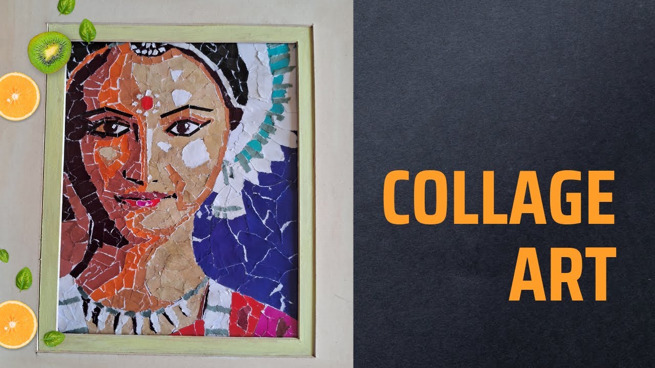 Odissi Dancer | Collage Art |