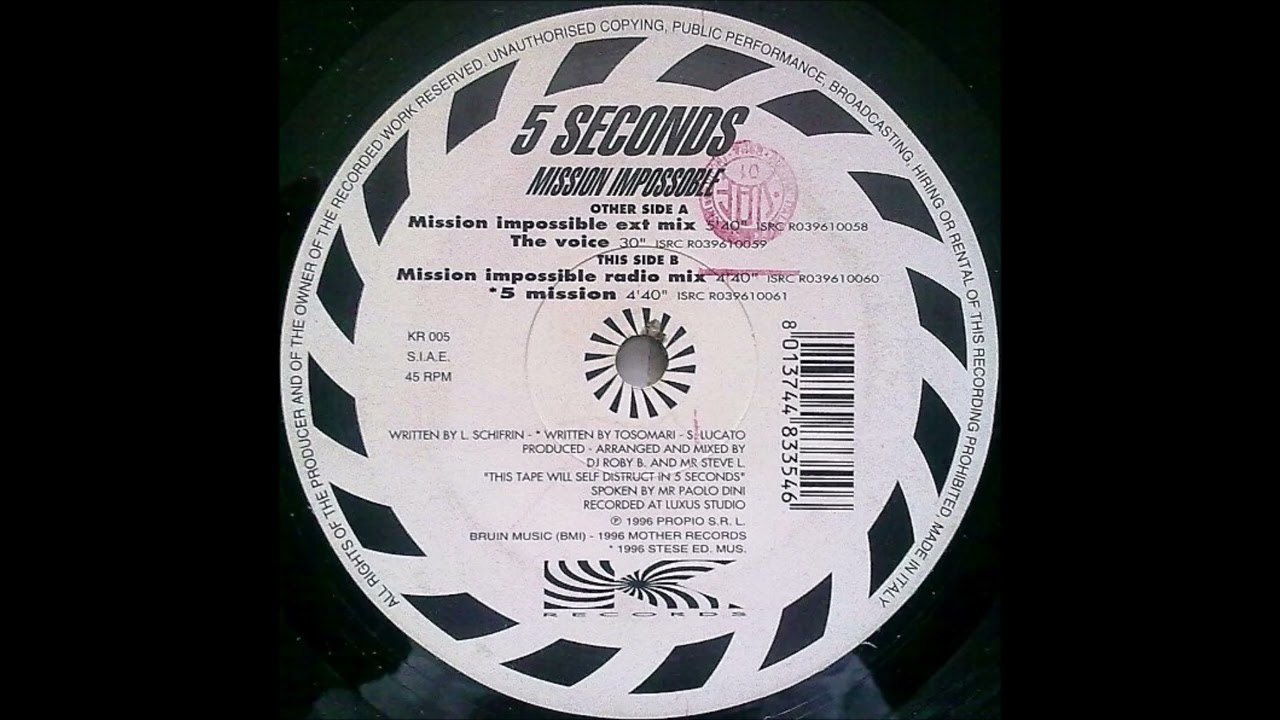 5 Seconds - Mission Impossible (Ext. Mix) -1996-