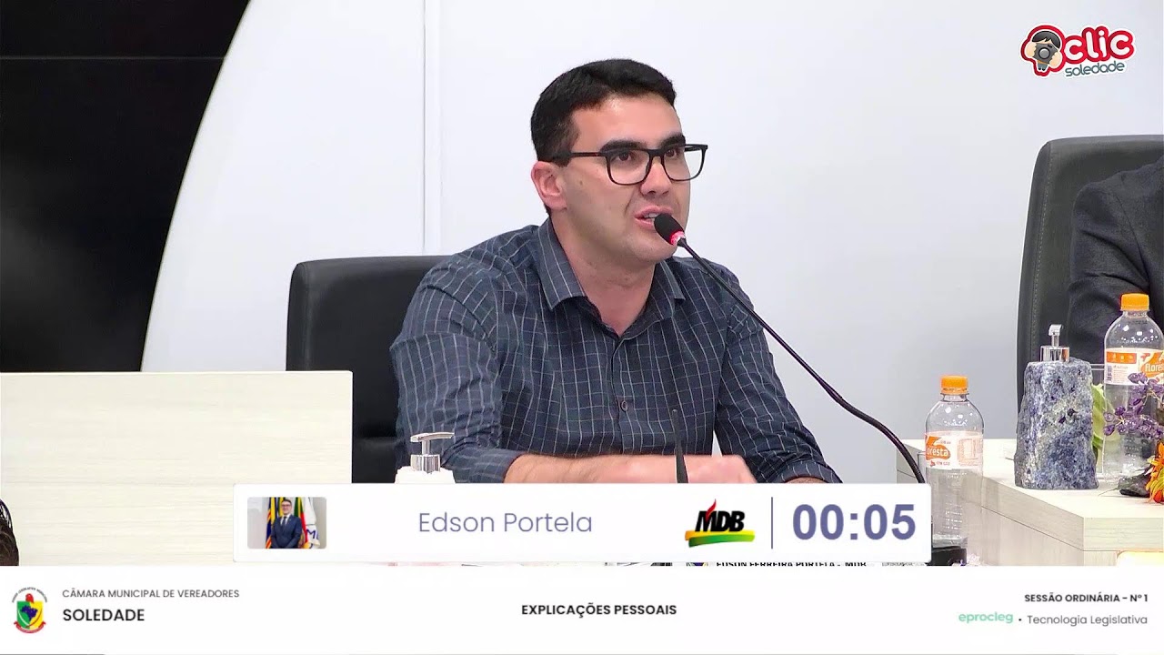 02/02/26 - SESSÃO ORDINÁRIA CÂMARA DE SOLEDADE
