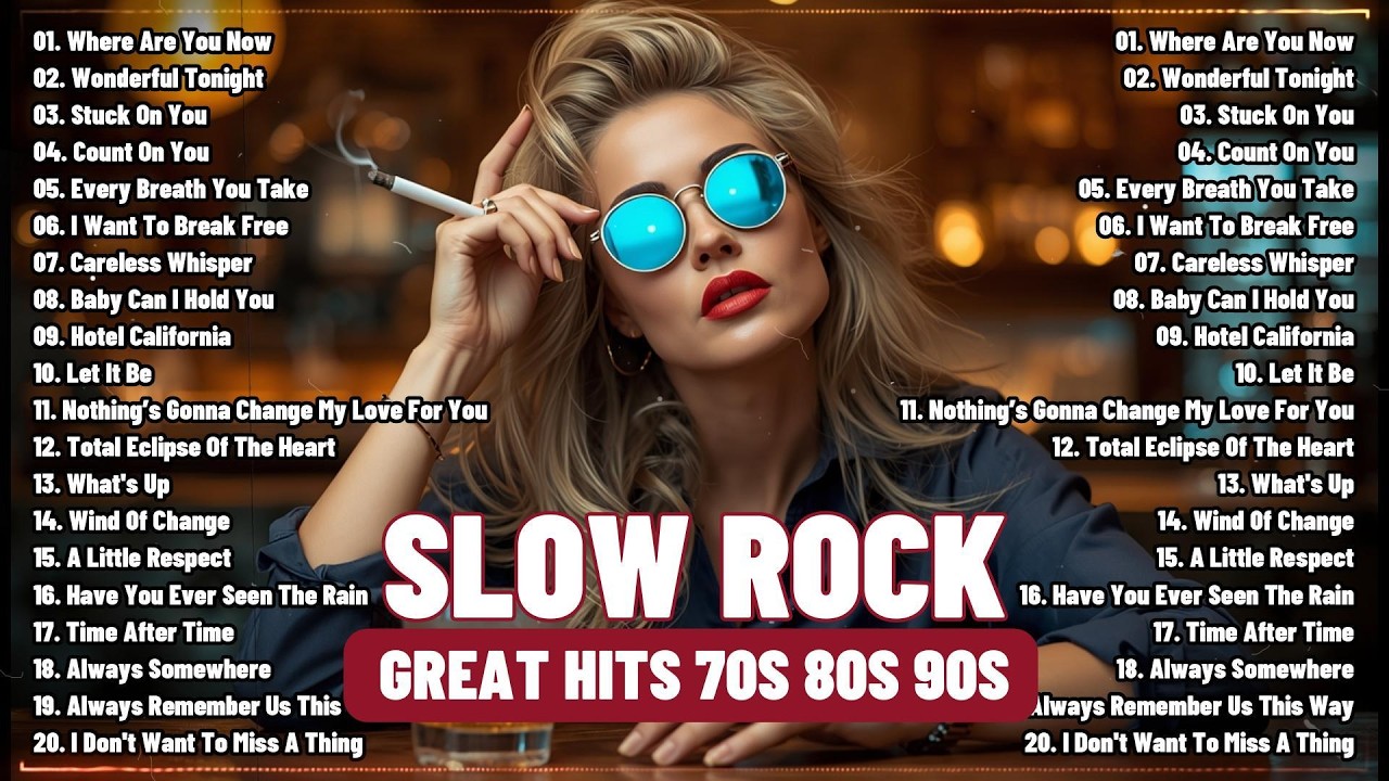 Scorpions, Aerosmith, Led Zeppelin, The Eagles, Bon Jovi 🤘 Greatest Slow Rock Ballads 70s 80s 90s