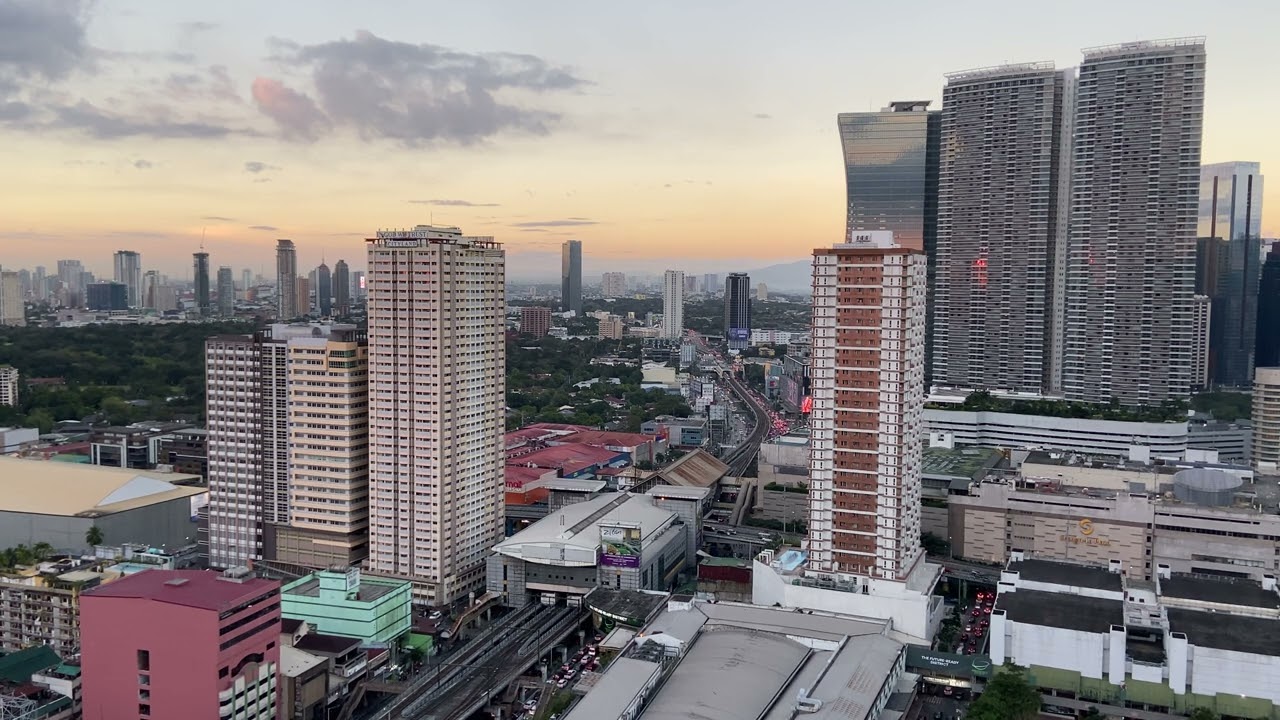 Dusk to Evening City Sky | Open Window City Soundscape | Philippines