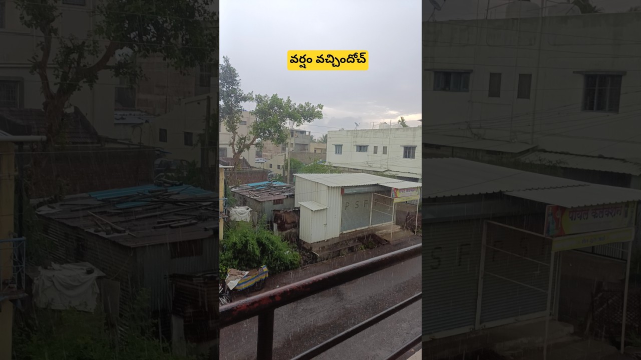వర్షం వచ్చిందోచ్ #rainsounds #rain #rainyday #monsoon #monsoon2026 #beatifulnature #viralvideos
