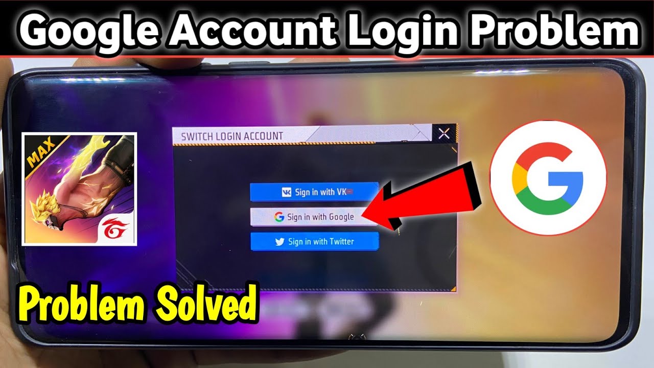 free fire google account login problem | ff google account login problem | ff login problem 2024