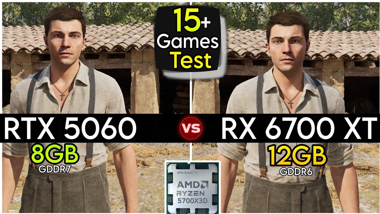 RTX 5060 vs RX 6700 XT - Test In 15+ Games - Which Is Best ?