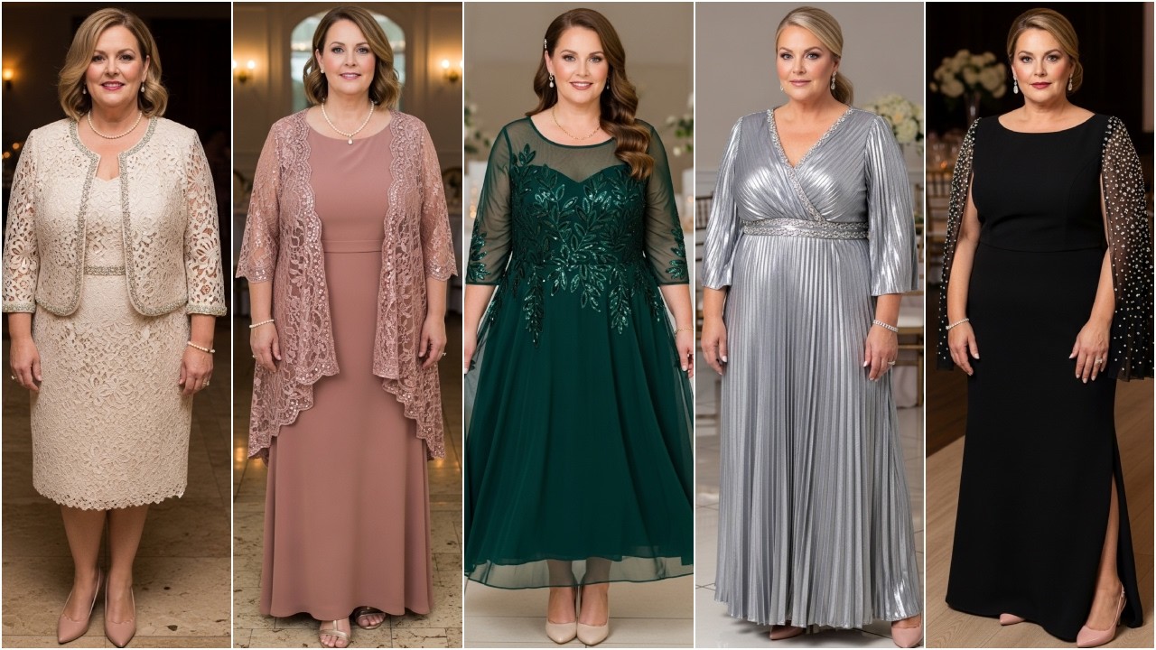 Stunning Plus Size Mother of the Groom Dresses for Curvy Women: Flattering Overweight Style Ideas