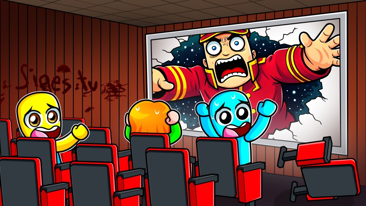 Escapa del CINE del TERROR en Roblox...