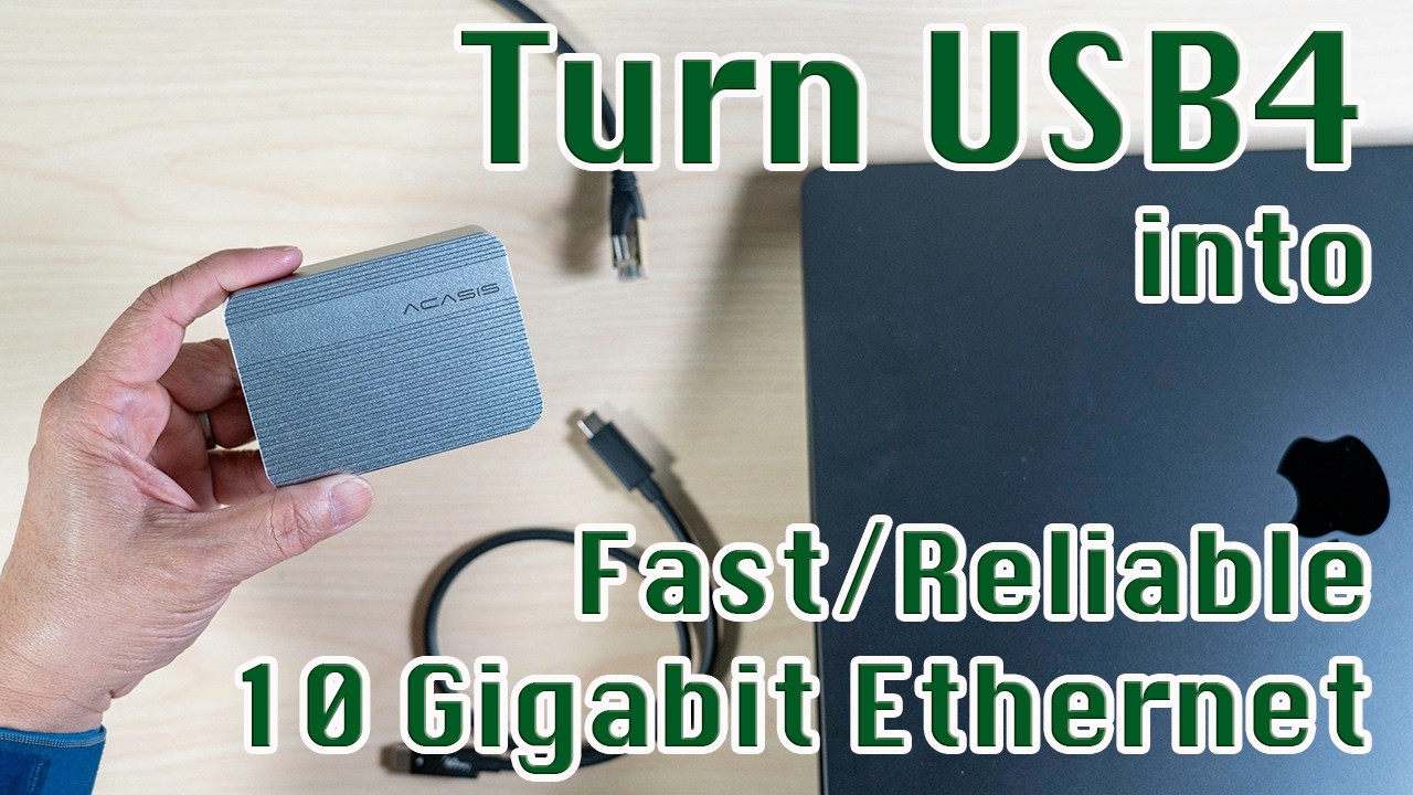 Адаптер Acasis USB-C/Thunderbolt 40 Гбит/с &mdash; 10-гигабитный Ethernet NT0201