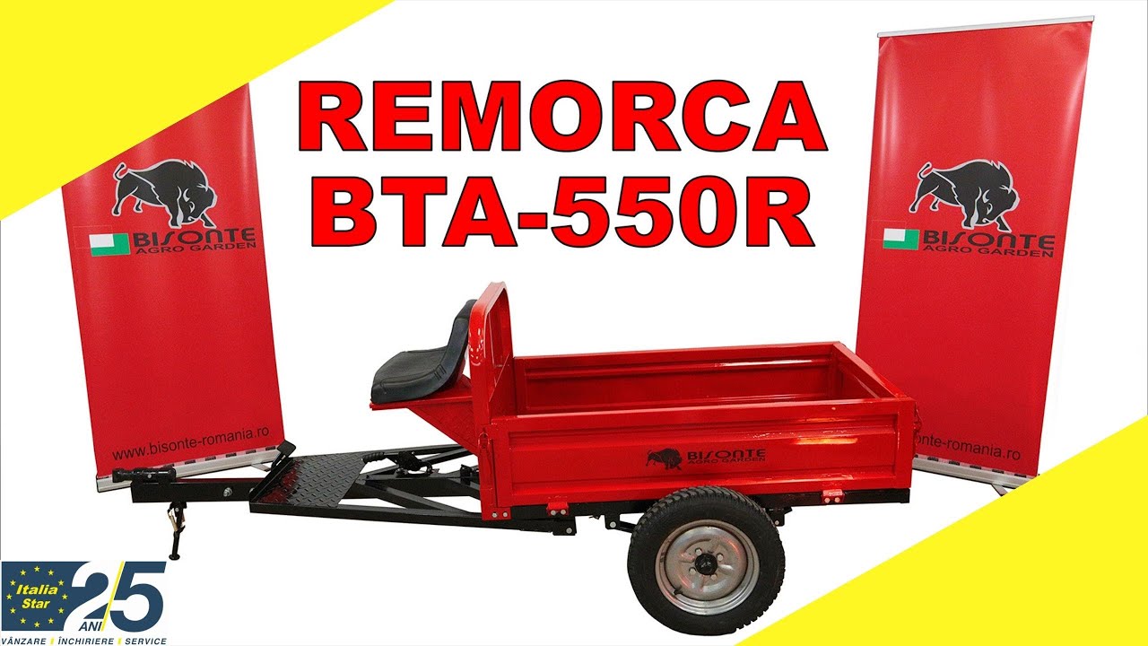 Remorca Bisonte BTA 550R💯