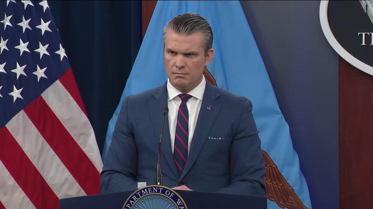 Secretary of War Pete Hegseth provides update on Operation Epic Fury