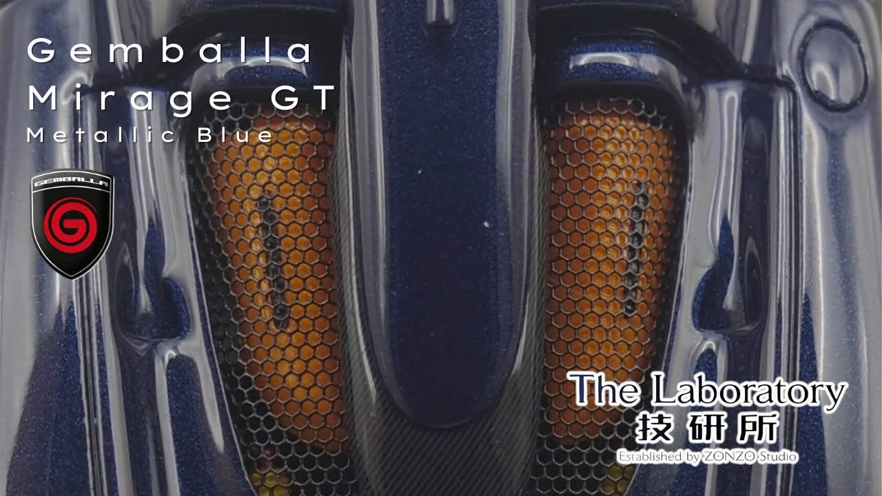 [ 1:64 Resin Scale Model ] The Laboratory Gemballa Mirage GT metallic blue