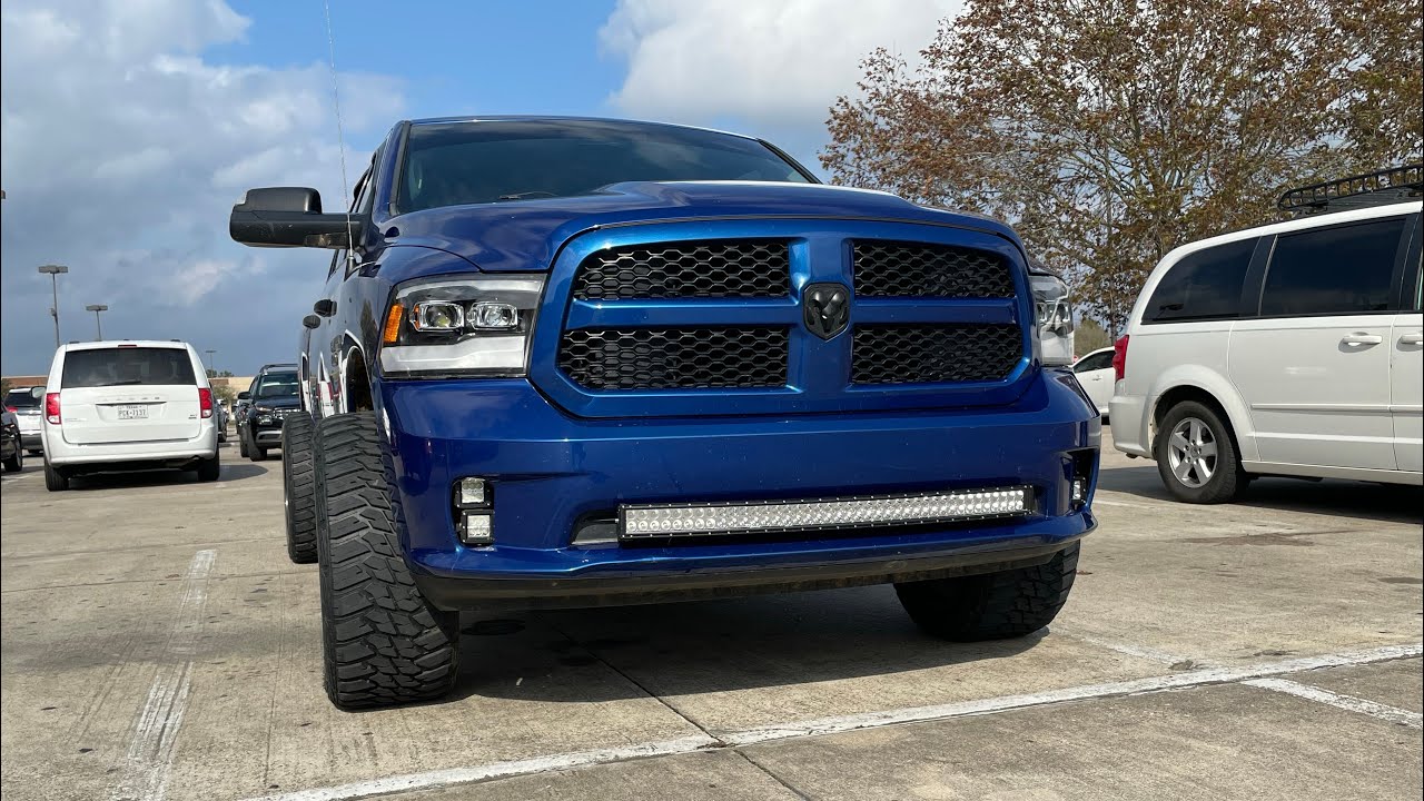 Installing a 42” curved LED light bar and dual LED fog light pods on a Ram 1500!!!